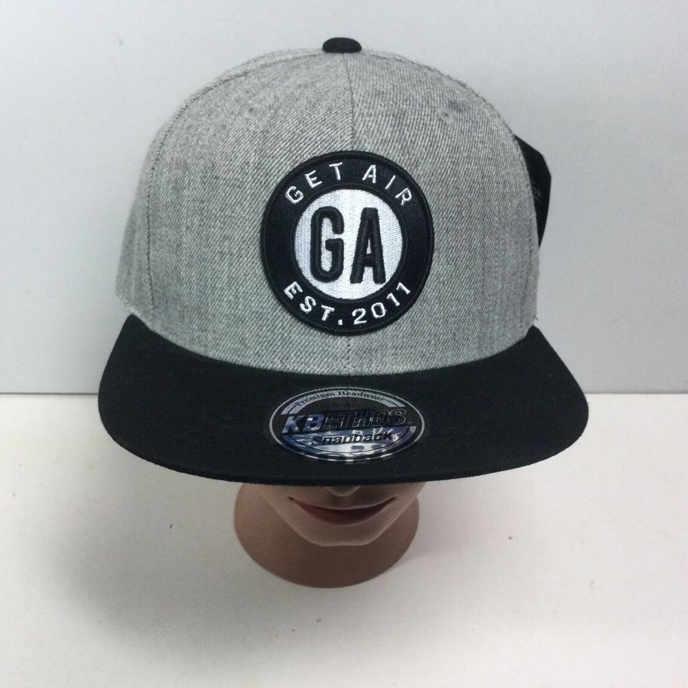 Kbethos GA Get Air Hat Gray Black Basketball Trucker‎ Cap New